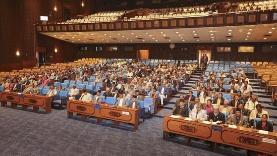 Nepal President Bidya Devi Bhandari has summoned the new session of parliament on September 8, according to a notice issued by her office. (Representational Image / PTI FILE) Nepal President Bidya Devi Bhandari has summoned the new session of parliament on September 8, according to a notice issued by her office. (Representational Image / PTI FILE)