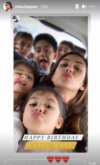Mira Kapoor with Misha and other kids in a new picture.
