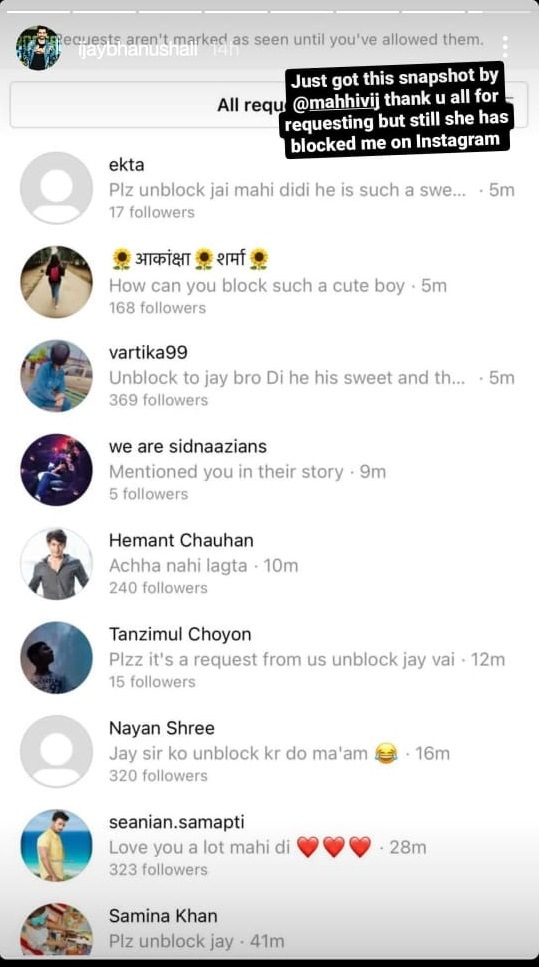 Jay Bhanushali on Instagram Stories. Jay Bhanushali on Instagram Stories.
