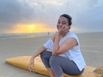 Swara Bhasker's kickboxing workout at beach will knock out your mid-week blues(Instagram/reallyswara) Swara Bhasker's kickboxing workout at beach will knock out your mid-week blues(Instagram/reallyswara)
