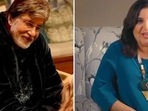 Amitabh Bachchan and Farah Khan. Amitabh Bachchan and Farah Khan.
