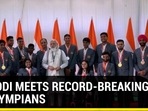 PM Modi meets record-breaking paralympians