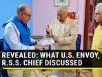 US Charge d'Affaires Atul Keshap met RSS chief Mohan Bhagwat (Twitter)