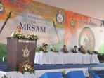 During his address, Rajnath Singh said that he believed the MRSAM system would be a game changer in the country’s air defence system. During his address, Rajnath Singh said that he believed the MRSAM system would be a game changer in the country’s air defence system.