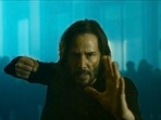 Keanu Reeves in a still from The Matrix Resurrections. Keanu Reeves in a still from The Matrix Resurrections.