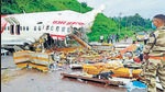 The Air India Express Boeing-737 plane repatriating Indians stranded in Dubai due to the pandemic overshot the runway in heavy rain, skidded off the table-top runway and broke into two parts after crashing nose-first into the ground. The flight was carrying 190 passengers and crew. (ANI PHOTO.) The Air India Express Boeing-737 plane repatriating Indians stranded in Dubai due to the pandemic overshot the runway in heavy rain, skidded off the table-top runway and broke into two parts after crashing nose-first into the ground. The flight was carrying 190 passengers and crew. (ANI PHOTO.)
