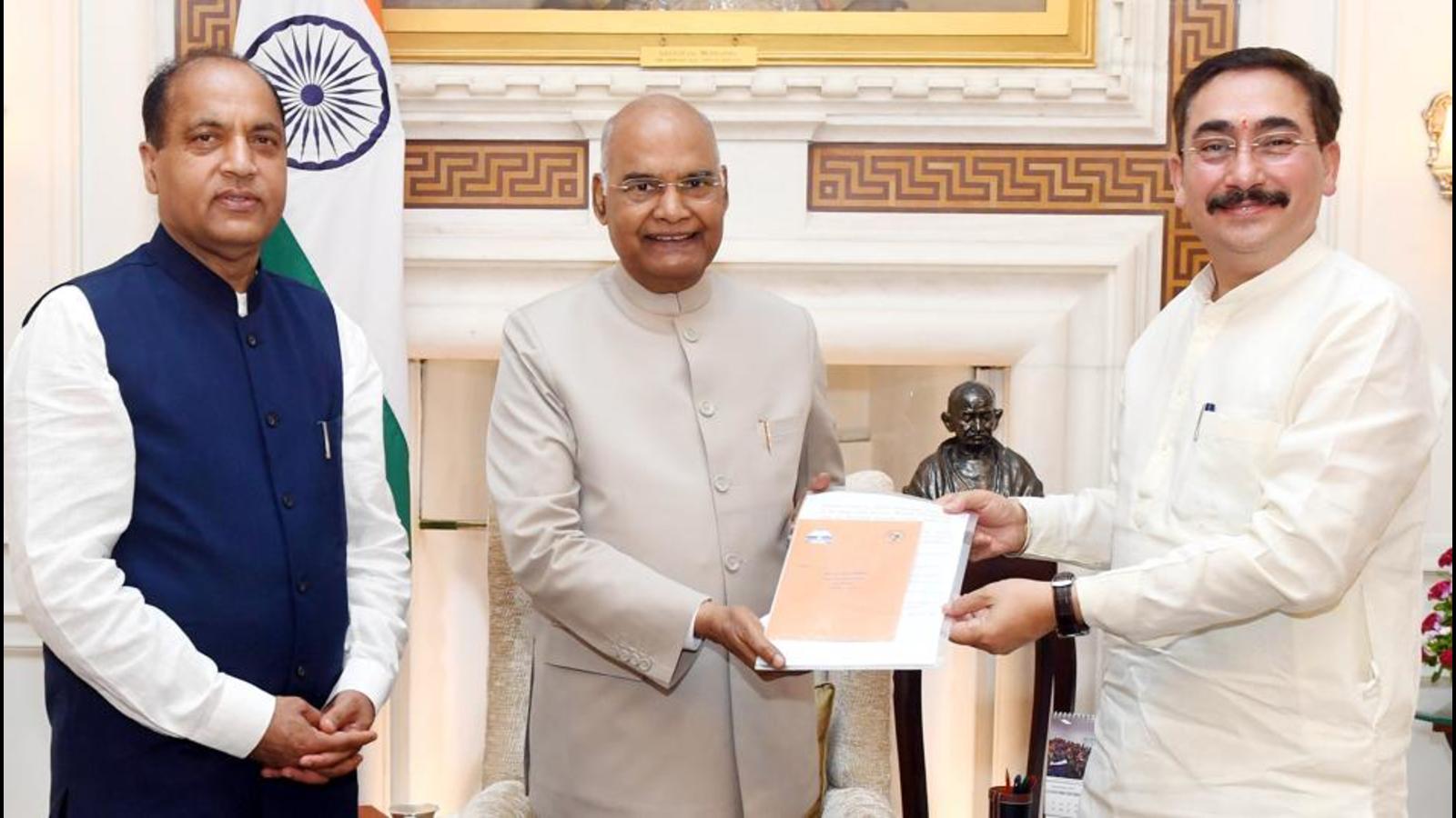 Himachal CM invites President Kovind to address special assembly session -  Hindustan Times