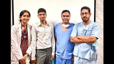 (From left) Dr Namrata Rao, Dr Abhilash Chandra, Dr Sanjeet Singh and Dr Alok Srivastava of the Dr Ram Manohar Lohia Institute of Medical Sciences (HT Photo) (From left) Dr Namrata Rao, Dr Abhilash Chandra, Dr Sanjeet Singh and Dr Alok Srivastava of the Dr Ram Manohar Lohia Institute of Medical Sciences (HT Photo)