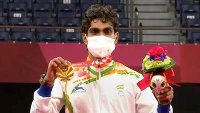 Shuttler Pramod Bhagat won a gold medal in the Men's Singles SL3 event at Tokyo 2020 Paralympics. (Photo Courtesy PTI) Shuttler Pramod Bhagat won a gold medal in the Men's Singles SL3 event at Tokyo 2020 Paralympics. (Photo Courtesy PTI)