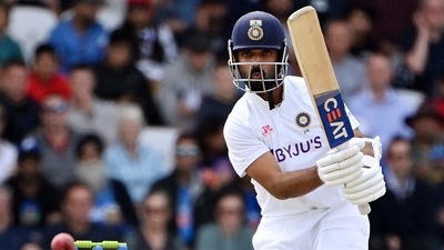 Ajinkya Rahane plays a shot (ANI) Ajinkya Rahane plays a shot (ANI)