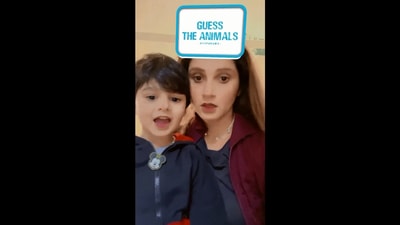 The image shows Sania Mirza with her son. (Instagram/@mirzasaniar)