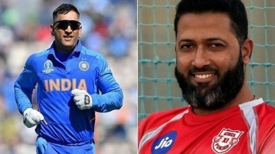 Wasim Jaffer reacts to MS Dhoni's return (HT Collage)