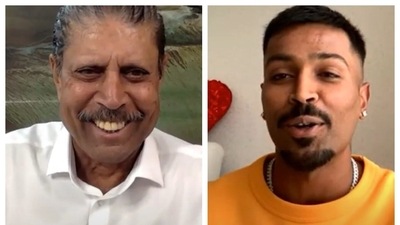 When Hardik Pandya met Kapil Dev
