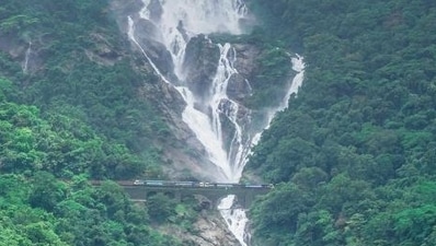 The present route to Dudhsagar is closed between June and October as it becomes non-motorable during the monsoons. (Shutterstock)