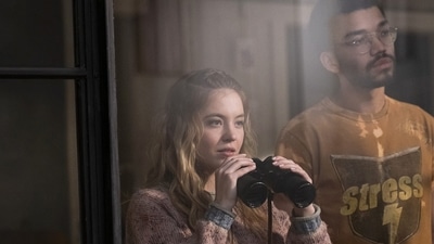 The Voyeurs movie review: Sydney Sweeney and Justice Smith in a still from the new Amazon Prime Video film. The Voyeurs movie review: Sydney Sweeney and Justice Smith in a still from the new Amazon Prime Video film.
