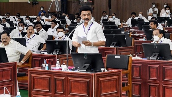Tamil Nadu chief minister MK Stalin. (PTI)(HT_PRINT) Tamil Nadu chief minister MK Stalin. (PTI)(HT_PRINT)