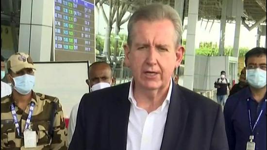 Australian envoy Barry O’Farrell on Thursday said that the country has made an initial offer of 3,000 humanitarian visas and is working with the UN commissioner for refugees on such issues. Australia has evacuated 3,600 people from Afghanistan so far. (ANI PHOTO.) Australian envoy Barry O’Farrell on Thursday said that the country has made an initial offer of 3,000 humanitarian visas and is working with the UN commissioner for refugees on such issues. Australia has evacuated 3,600 people from Afghanistan so far. (ANI PHOTO.)