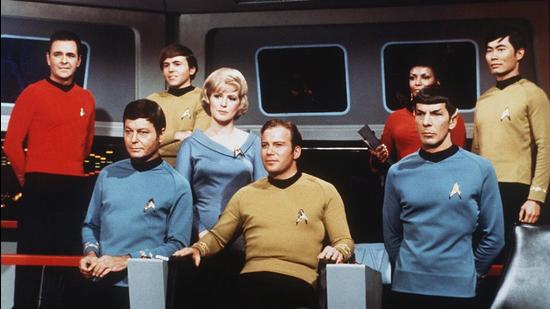 On the set of Star Trek: The Original Series. (Corbis via Getty Images)