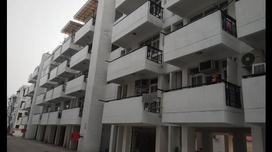 The mahapanchayat is being called because the Chandigarh administration has not conceded to CHB residents’ demand of a one-time policy for need-based changes on Delhi model. (HT FILE PHOTO)