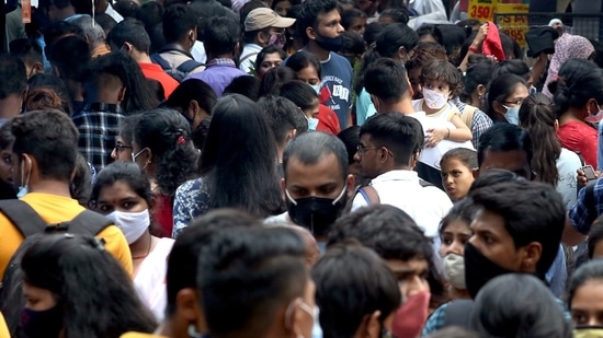 A scene from Delhi's Sarojini Nagar market (ANI)