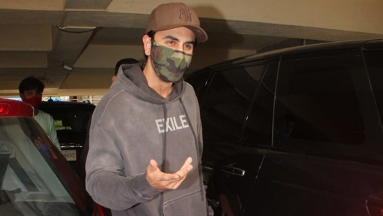 Ranbir Kapoor reacts as paparazzi wish him a happy birthday nearly three weeks in advance. (Varinder Chawla)