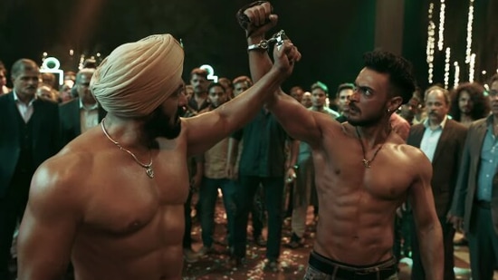 Salman Khan and Aayush Sharma in the first song from Antim: The Final Truth.
