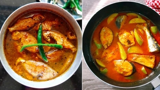 Ikan Asam Pedas - Kolkata Macher Tok: Ikan Asam Pedas is a Malaysian fish curry that is made with spices, Maylasian chilli and tamarind juice. This dish is akin to the famous Bengali macher tok. (Instagram/@christina_leny/@jhol_e_jhal_e_misti_te)