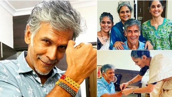 Earlier today, Milind Soman took to his Instagram handle to share a few pictures with his three sisters Medha Soman, Netra Soman and Anupama Soman. Check out the photos here.(Instagram/@milindrunning)