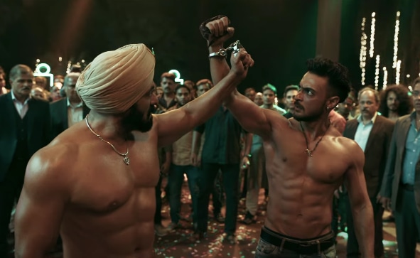 Salman Khan and Aayush Sharma in the first song from Antim: The Final Truth. Salman Khan and Aayush Sharma in the first song from Antim: The Final Truth.