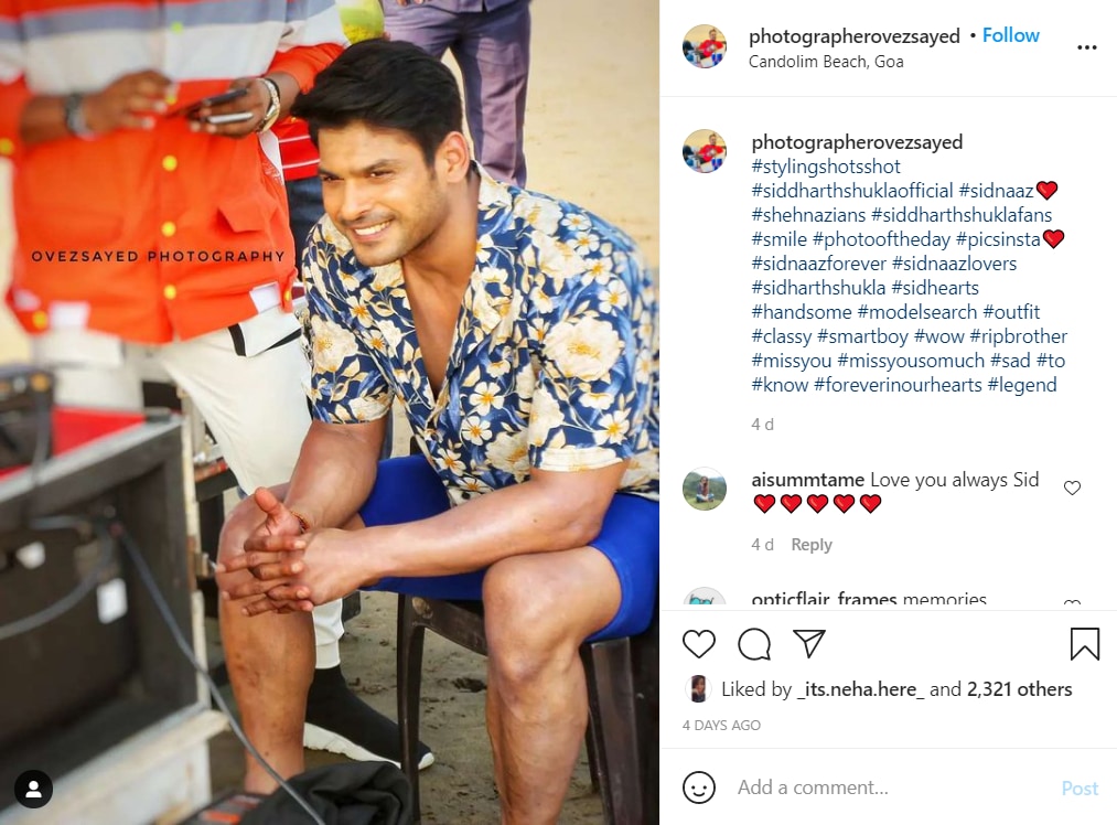 Sidharth Shukla died on September 2.