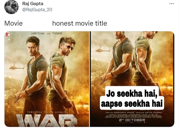 Meme on Twitter trend. (Twitter/@RajGupta_20)