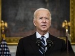 US president Joe Biden speaks in the State Dining Room of the White House in Washington, DC, on Thursday. US president Joe Biden speaks in the State Dining Room of the White House in Washington, DC, on Thursday. 