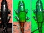 A chameleon robot covered with artificial skin changes its skin colour based on itssurroundings.&nbsp;