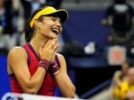 Emma Raducanu of Great Britain defeats Maria Sakkari of Greece in US Open semifinal
