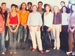 Marc Robinson along with Deepika Padukone, Katrina Kaif, Sophie Choudry and Tarun Arora.