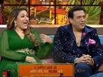Govinda and Sunita Ahuja on The Kapil Sharma Show.