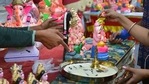 Ganesh Chaturthi 2021: Mumbai Police's post left people amused (representational image).(PTI) Ganesh Chaturthi 2021: Mumbai Police's post left people amused (representational image).(PTI)