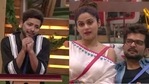 Bigg Boss OTT contestant Nishant Bhat imitates Shamita Shetty. Bigg Boss OTT contestant Nishant Bhat imitates Shamita Shetty.