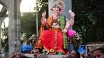 The immersion of idols in lakes has been band.(HT Photo) The immersion of idols in lakes has been band.(HT Photo)