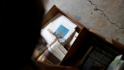 In late spring this year, Bergeron emailed Stapleton about the 9/11 picture. A French documentary maker had asked her about it. "I contacted her, and it was like, we'd known each other our whole life," Stapleton told Reuters. (Shannon Stapleton / REUTERS)