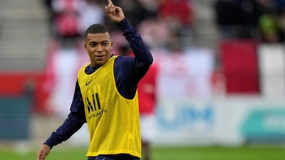 PSG's Mbappe (in frame) expected to be fit for Clermont, Messi and Neymar out (AP) PSG's Mbappe (in frame) expected to be fit for Clermont, Messi and Neymar out (AP)