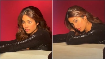 Janhvi Kapoor accessorised her look with just a few diamond rings. (Instagram/@janhvikapoor)