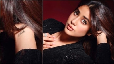 Janhvi Kapoor also gave her fans a glimpse of her wrist tattoo through this picture. (Instagram/@janhvikapoor)
