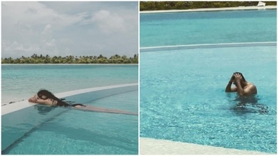 Rhea Kapoor and her husband Karan Boolani are in the Maldives for their honeymoon. Rhea Kapoor and her husband Karan Boolani are in the Maldives for their honeymoon.