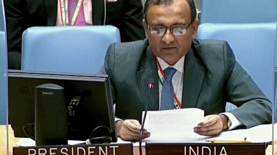 Ambassador of India to United Nations TS Tirumurti.(ANI)