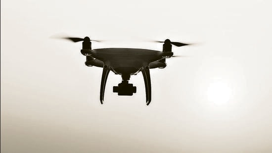 Drone sightings have increased in the border areas of Punjab over the last few months. (Shutterstock/Representational image) Drone sightings have increased in the border areas of Punjab over the last few months. (Shutterstock/Representational image)