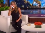 Jennifer Aniston on The Ellen DeGeneres Show's farewell season. Jennifer Aniston on The Ellen DeGeneres Show's farewell season.