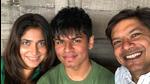 Singer Shaan with his wife Radhika and son Soham Singer Shaan with his wife Radhika and son Soham
