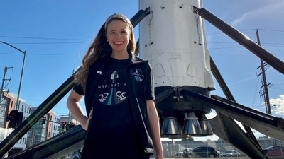 Hayley Arceneaux, a pediatric bone cancer survivor, has been chosen for historic Inspiration4 all-civilan mission to Space. (via REUTERS)