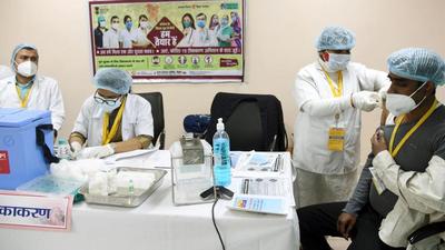 The initiative, as part of the national digital health mission, aims to enable people to access digitally their medical records, synced to their health card, after the system has been put in place. (HT PHOTO.) The initiative, as part of the national digital health mission, aims to enable people to access digitally their medical records, synced to their health card, after the system has been put in place. (HT PHOTO.)